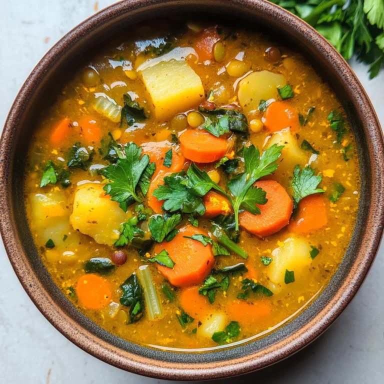 Anti-Inflammatory Veggie Soup with Turmeric