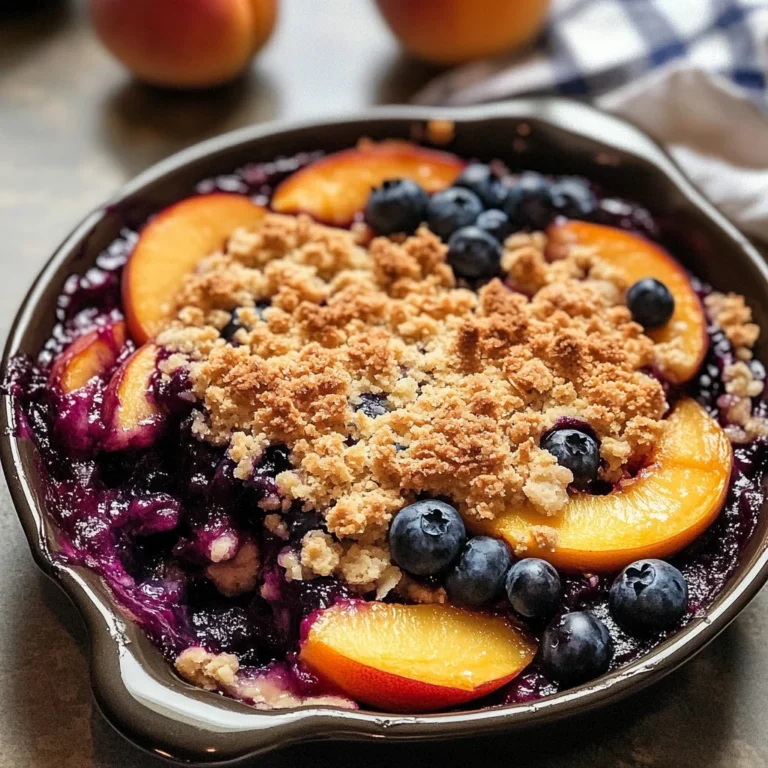Blueberry Peach Crumble