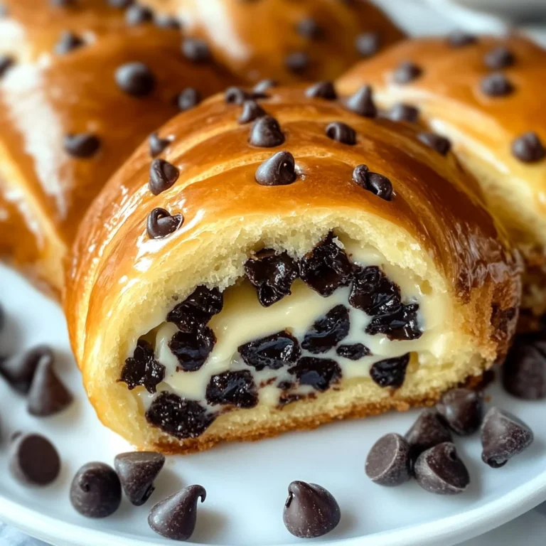 Chocolate Chip Vanilla Custard Brioches