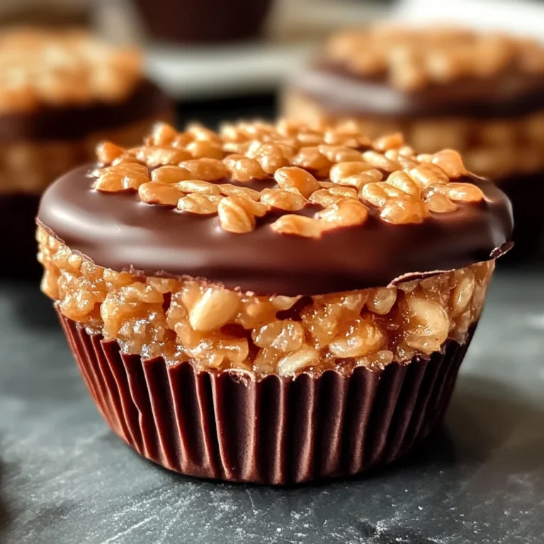 Chocolate Peanut Butter Rice Krispie Cups
