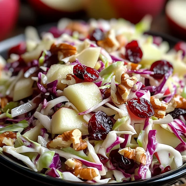 Cranberry Apple Coleslaw: A Delicious & Healthy Recipe