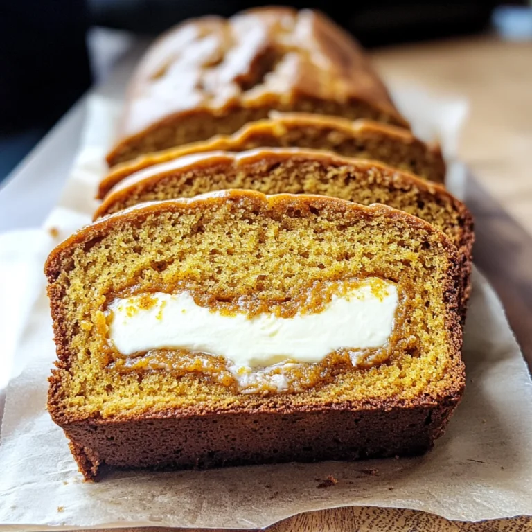 Cream Cheese-Filled Pumpkin Bread