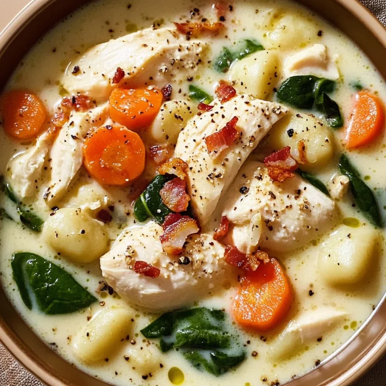 Creamy Crockpot Chicken Gnocchi Soup