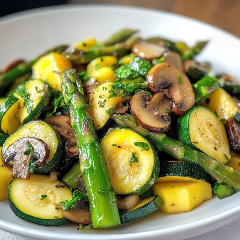 Flavorful Asparagus with Zucchini and Squash
