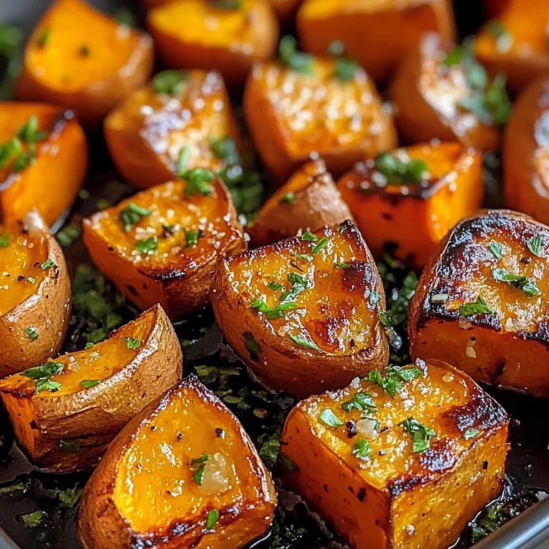 Garlic Butter Roasted Sweet Potatoes: A Delicious and Easy Recipe