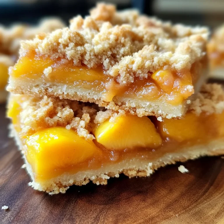 Heavenly Summer Peach Bars: A Sweet Slice of Sunshine