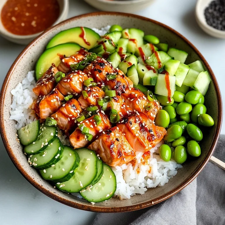 Honey Sriracha Salmon Bowls