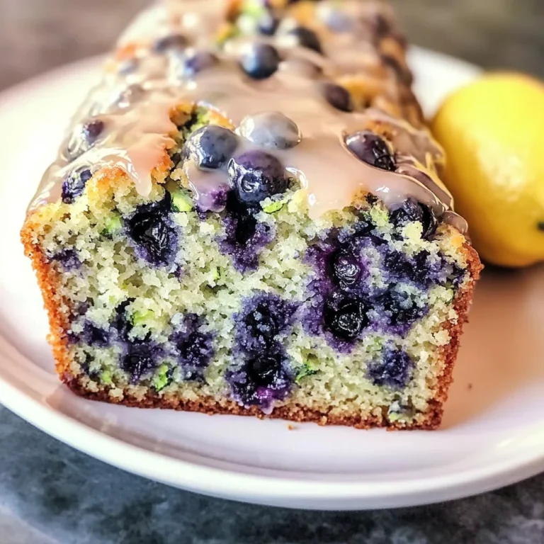 Moist Blueberry Zucchini Bread with a Lemon Glaze - Alrightwithme