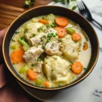 One Pot Chicken Dumpling Soup (with refrigerated biscuit dough!)