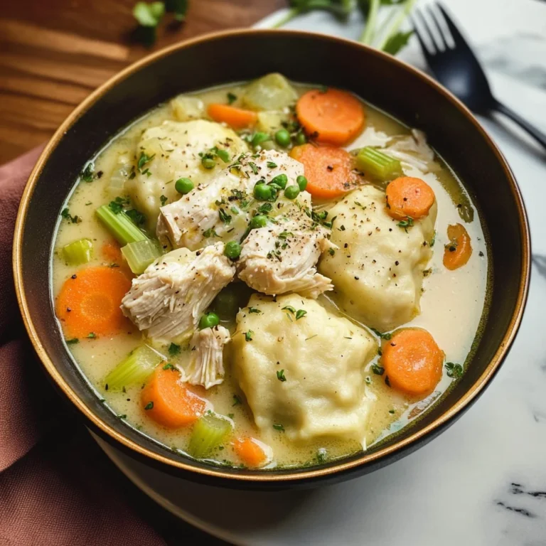 One Pot Chicken Dumpling Soup (with refrigerated biscuit dough!)