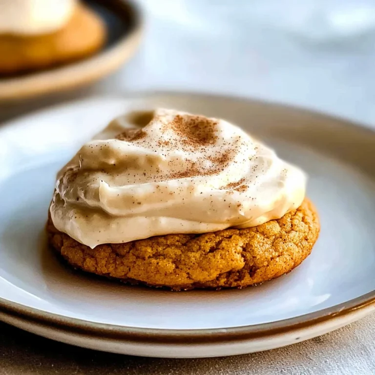 Pumpkin Cookies with Cream Cheese Frosting
