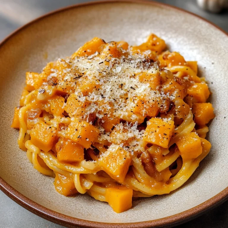 Roasted Pumpkin and Garlic Pasta
