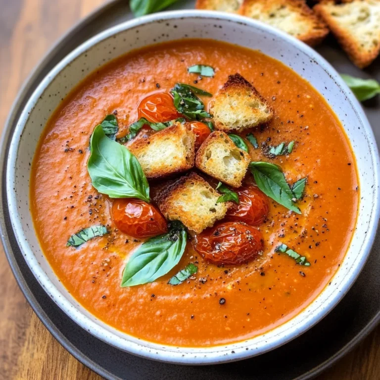 Roasted Tomato Basil Soup