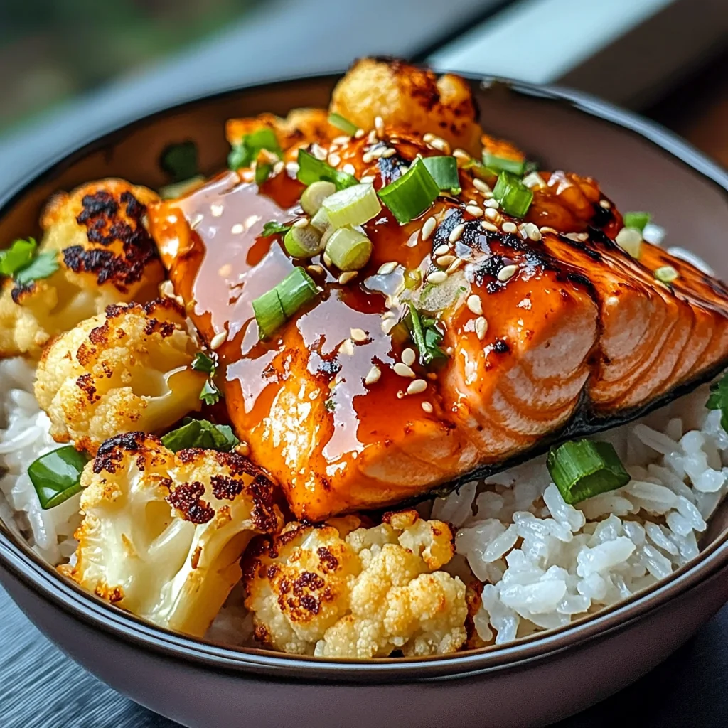 Sriracha Honey Salmon Bowls